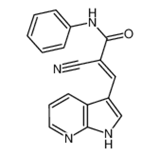 Picture of 2-Propenamide, 2-cyano-N-phenyl-3-(1H-pyrrolo[2,3-b]pyridin-3-yl)-