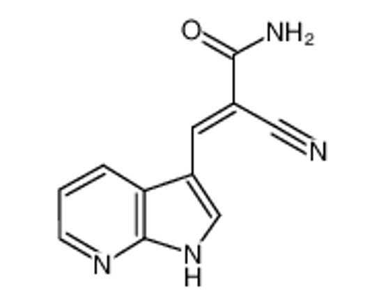 Picture of 2-Propenamide, 2-cyano-3-(1H-pyrrolo[2,3-b]pyridin-3-yl)-