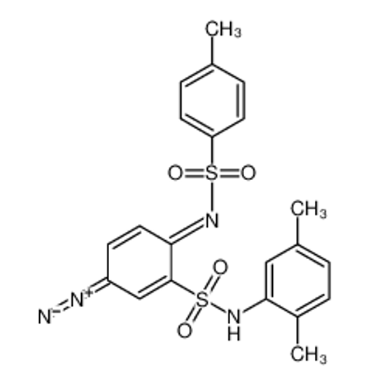Picture of (3Z,6E)-3-diazo-N-(2,5-dimethylphenyl)-6-(4-methylphenyl)sulfonyliminocyclohexa-1,4-diene-1-sulfonamide