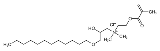 Picture of (3-dodecoxy-2-hydroxypropyl)-dimethyl-[2-(2-methylprop-2-enoyloxy)ethyl]azanium,chloride