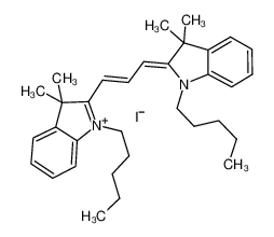 Picture of (2Z)-2-[(E)-3-(3,3-dimethyl-1-pentylindol-1-ium-2-yl)prop-2-enylidene]-3,3-dimethyl-1-pentylindole,iodide