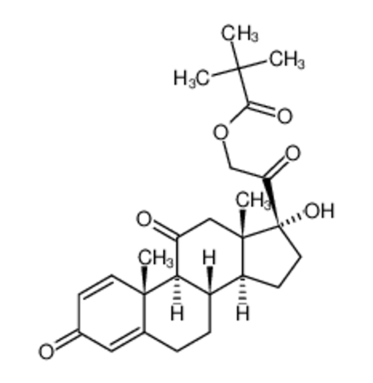 Picture of [2-[(8S,9S,10R,13S,14S,17R)-17-hydroxy-10,13-dimethyl-3,11-dioxo-6,7,8,9,12,14,15,16-octahydrocyclopenta[a]phenanthren-17-yl]-2-oxoethyl] 2,2-dimethylpropanoate