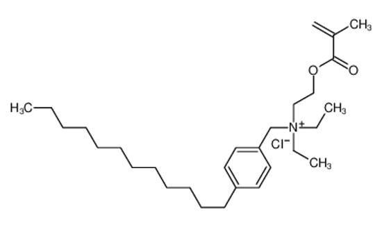 Picture of (4-dodecylphenyl)methyl-diethyl-[2-(2-methylprop-2-enoyloxy)ethyl]azanium,chloride