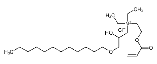 Picture of (3-dodecoxy-2-hydroxypropyl)-diethyl-(2-prop-2-enoyloxyethyl)azanium,chloride