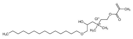 Picture of (2-hydroxy-3-tetradecoxypropyl)-dimethyl-[2-(2-methylprop-2-enoyloxy)ethyl]azanium,chloride