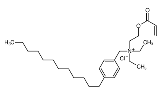 Picture of (4-dodecylphenyl)methyl-diethyl-(2-prop-2-enoyloxyethyl)azanium,chloride