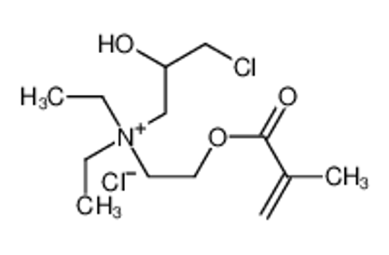 Picture of (3-chloro-2-hydroxypropyl)-diethyl-[2-(2-methylprop-2-enoyloxy)ethyl]azanium,chloride