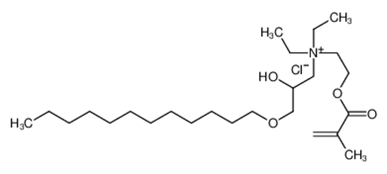 Picture of (3-dodecoxy-2-hydroxypropyl)-diethyl-[2-(2-methylprop-2-enoyloxy)ethyl]azanium,chloride