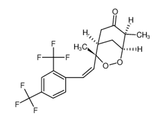 Picture of (1R,2R,5S,6S)-2-[(Z)-2-[2,4-bis(trifluoromethyl)phenyl]ethenyl]-2,6-dimethyl-3,4-dioxabicyclo[3.3.1]nonan-7-one