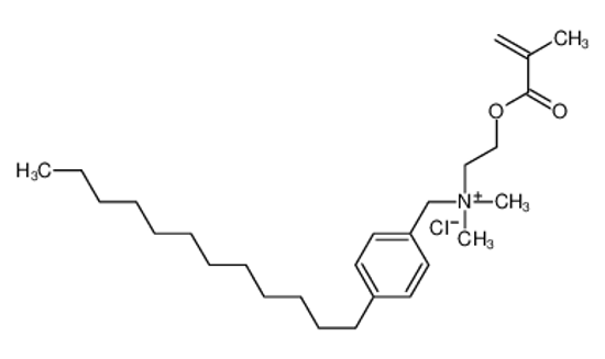 Picture of (4-dodecylphenyl)methyl-dimethyl-[2-(2-methylprop-2-enoyloxy)ethyl]azanium,chloride