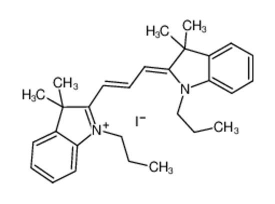 Picture of (2Z)-2-[(E)-3-(3,3-dimethyl-1-propylindol-1-ium-2-yl)prop-2-enylidene]-3,3-dimethyl-1-propylindole,iodide