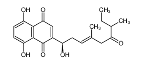 Picture of (2-METHYL-N-BUTYRYL)SHIKONIN