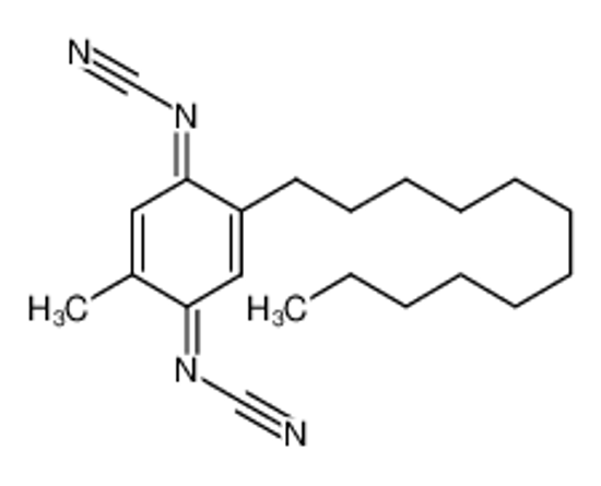 Picture of (2-Dodecyl-5-methyl-2,5-cyclohexadiene-1,4-diylidene) bis-cyanamide