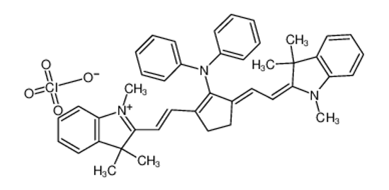 Picture of [2,5-bis[2-(1,3,3-trimethylindol-2-ylidene)ethylidene]cyclopentylidene]-diphenylazanium,perchlorate