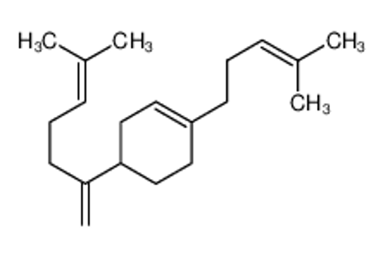 Изображение 4-(6-methylhepta-1,5-dien-2-yl)-1-(4-methylpent-3-enyl)cyclohexene