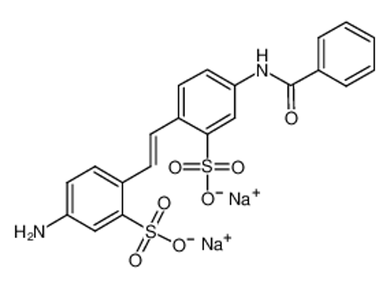 Изображение 4-AMINO-4'-BENZAMIDOSTILBENE-2,2'-DISULFONIC ACID, DISODIUM SALT