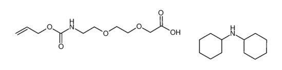 Picture of 8-(Allyloxycarbonyl-amino)-3,6-dioxaoctanoic acid dicyclohexylamine, Aloc-Ado*DCHA, Aloc-AEEA*DCHA