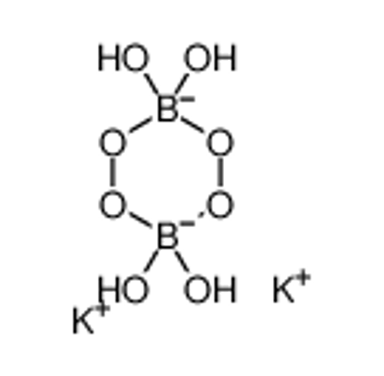 Imagem de dipotassium,3,3,6,6-tetrahydroxy-1,2,4,5-tetraoxa-3,6-diboranuidacyclohexane
