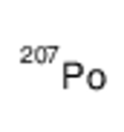 Picture of polonium-207 atom