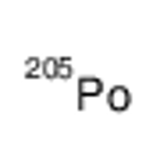 Picture of polonium-205 atom