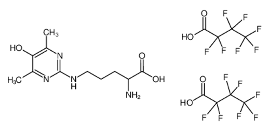 Picture of (2S)-2-amino-5-[(5-hydroxy-4,6-dimethylpyrimidin-2-yl)amino]pentanoic acid,2,2,3,3,4,4,4-heptafluorobutanoic acid