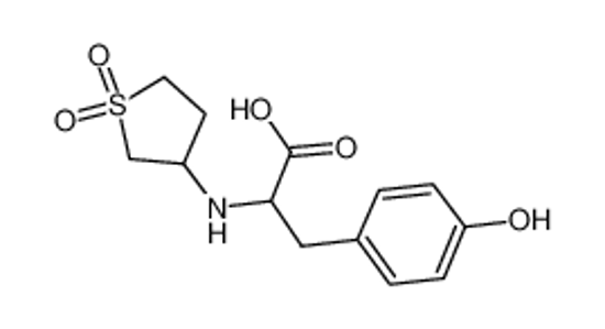 Picture of 2-[(1,1-dioxothiolan-3-yl)amino]-3-(4-hydroxyphenyl)propanoic acid