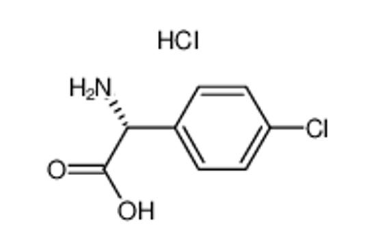 Picture of (2R)-2-amino-2-(4-chlorophenyl)acetic acid,hydrochloride
