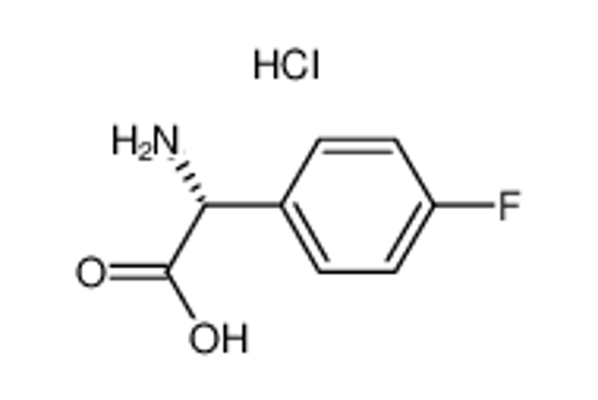 Picture of (2R)-2-amino-2-(4-fluorophenyl)acetic acid,hydrochloride