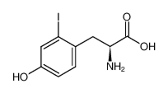 Picture of (2S)-2-amino-3-(4-hydroxy-2-iodophenyl)propanoic acid