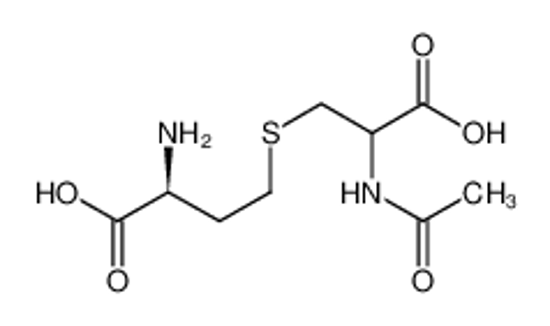 Picture of (2S)-4-(2-acetamido-2-carboxyethyl)sulfanyl-2-aminobutanoic acid