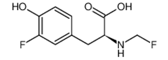 Picture of (2S)-2-amino-2-[(3-fluoranyl-4-hydroxyphenyl)methyl]-3-fluoropropanoic acid
