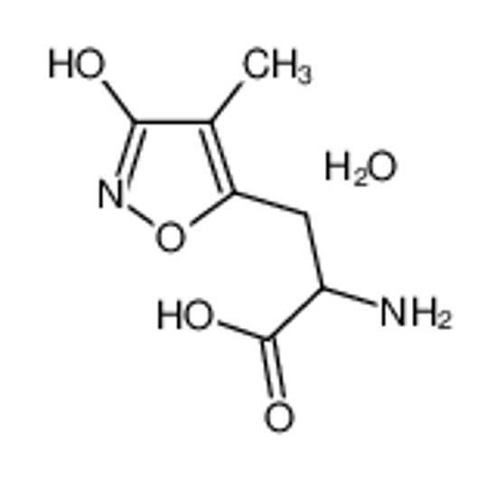 Picture of 2-amino-3-(4-methyl-3-oxo-1,2-oxazol-5-yl)propanoic acid,hydrate