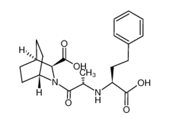 Imagem de (2S)-3-[(2S)-2-[[(1S)-1-carboxy-3-phenylpropyl]amino]propanoyl]-3-azabicyclo[2.2.2]octane-2-carboxylic acid