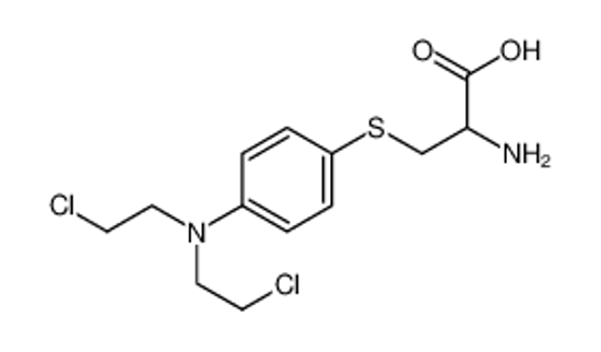 Picture of 2-amino-3-[4-[bis(2-chloroethyl)amino]phenyl]sulfanylpropanoic acid