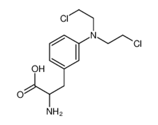 Picture of 2-amino-3-[3-[bis(2-chloroethyl)amino]phenyl]propanoic acid