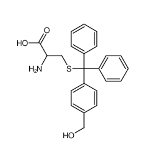 Picture of 2-amino-3-[[4-(hydroxymethyl)phenyl]-diphenylmethyl]sulfanylpropanoic acid