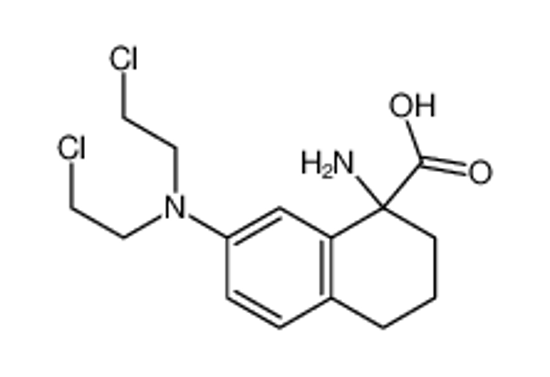 Picture of 1-amino-7-[bis(2-chloroethyl)amino]-3,4-dihydro-2H-naphthalene-1-carboxylic acid