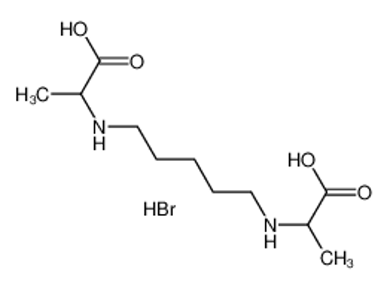 Изображение 2-[5-(1-carboxyethylamino)pentylamino]propanoic acid,hydrobromide