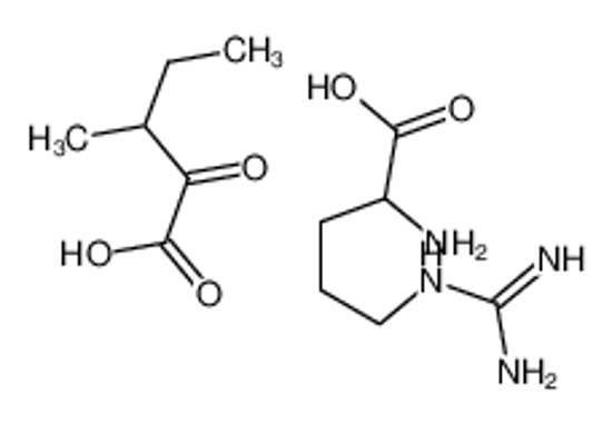 Picture of 2-amino-5-(diaminomethylideneamino)pentanoic acid,3-methyl-2-oxopentanoic acid
