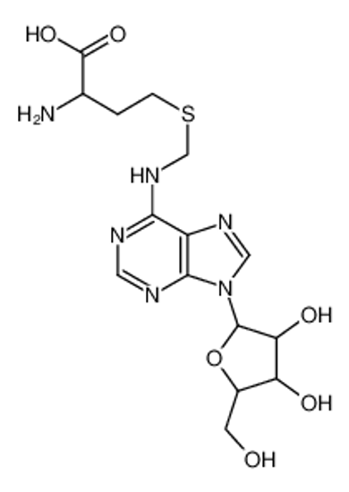 Изображение 2-amino-4-[[[9-[3,4-dihydroxy-5-(hydroxymethyl)oxolan-2-yl]purin-6-yl]amino]methylsulfanyl]butanoic acid