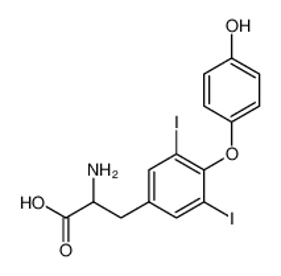Picture of (2R)-2-amino-3-[4-(4-hydroxyphenoxy)-3,5-diiodophenyl]propanoic acid