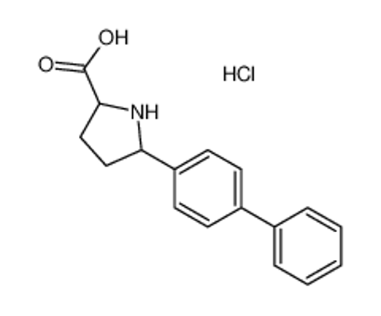 Picture of 5-(4-phenylphenyl)pyrrolidine-2-carboxylic acid,hydrochloride