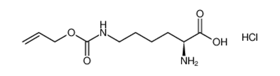 Picture of (S)-6-(((Allyloxy)carbonyl)amino)-2-aminohexanoic acid hydrochloride