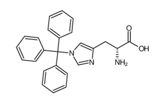 Picture of (2R)-2-amino-3-(1-tritylimidazol-4-yl)propanoic acid