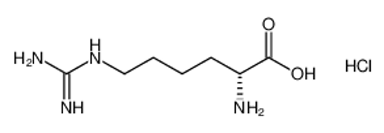 Picture of (2R)-2-amino-6-(diaminomethylideneamino)hexanoic acid,hydrochloride