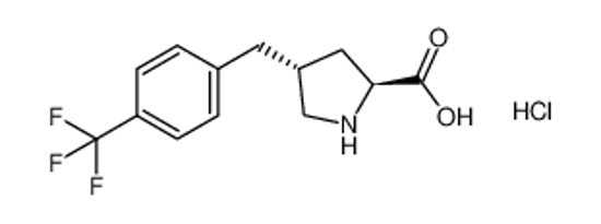 Imagem de (2S,4R)-4-[[4-(trifluoromethyl)phenyl]methyl]pyrrolidine-2-carboxylic acid,hydrochloride