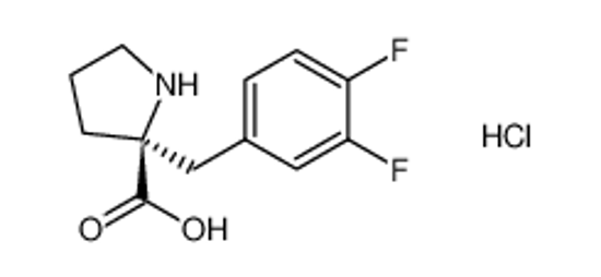 Picture of (2S)-2-[(3,4-difluorophenyl)methyl]pyrrolidine-2-carboxylic acid,hydrochloride