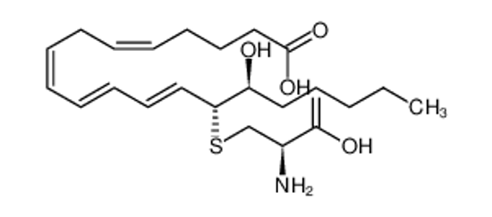Picture of (15S)-14-(2-amino-2-carboxyethyl)sulfanyl-15-hydroxyicosa-5,8,10,12-tetraenoic acid