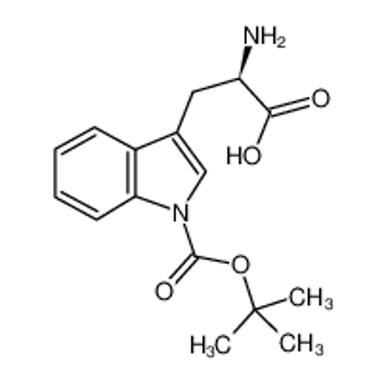 Picture of (2R)-2-amino-3-[1-[(2-methylpropan-2-yl)oxycarbonyl]indol-3-yl]propanoic acid