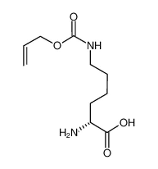 Picture of (2R)-2-amino-6-(prop-2-enoxycarbonylamino)hexanoic acid